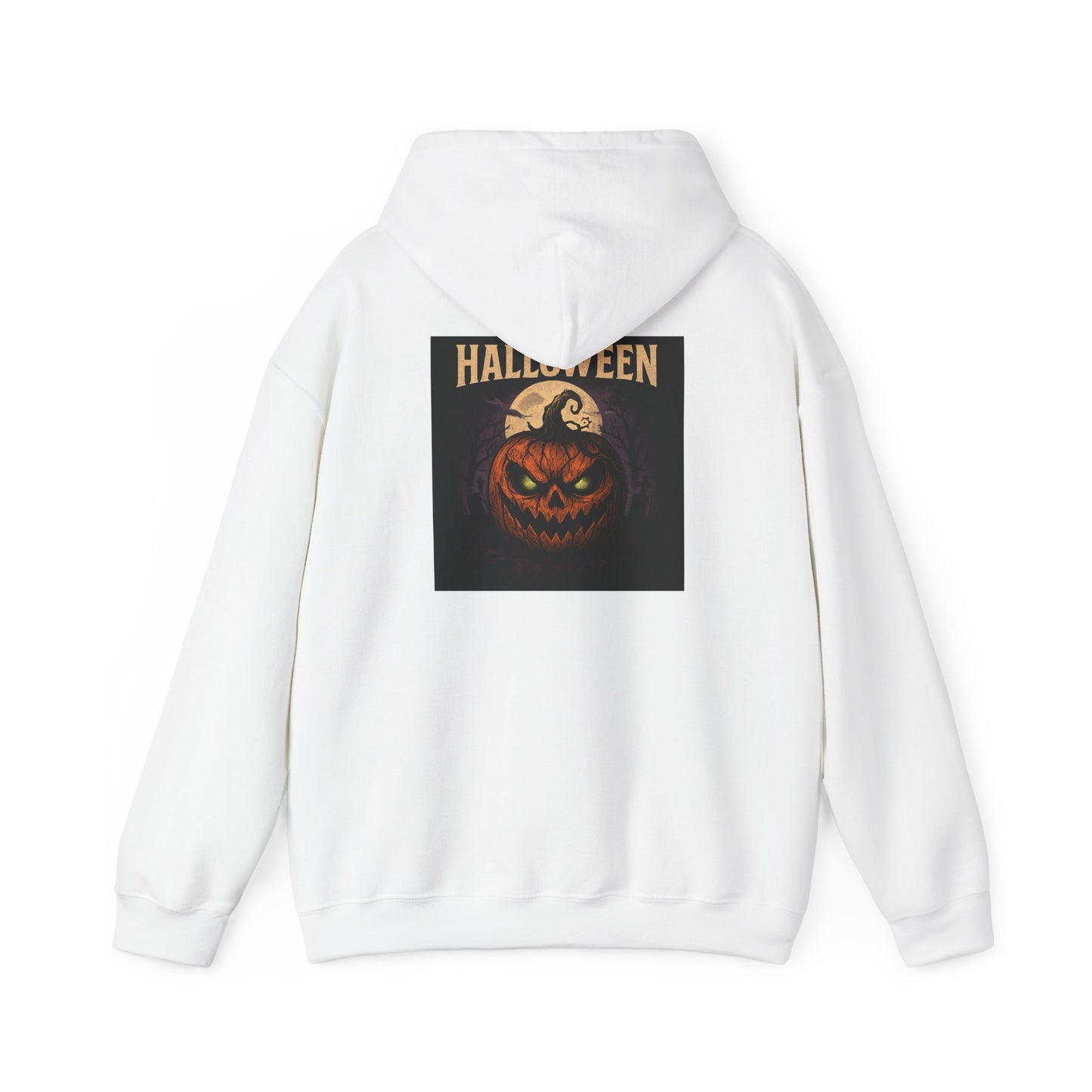 Halloween Jack-O'-Lantern Hoodie — Vintage Scary Pumpkin Pullover