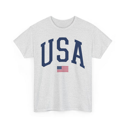 Unisex Heavy Cotton Tee USA Flag