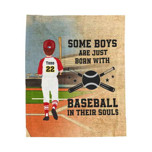 Baseball Velveteen Plush Blanket - Sports Themed Throw for Boys