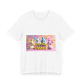 Unisex jersey short sleeve tee with graphic bunny design.