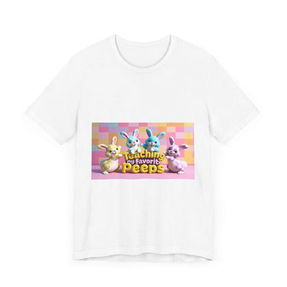 Unisex jersey short sleeve tee with graphic bunny design.