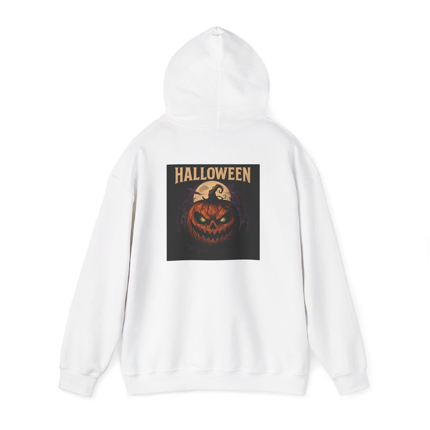 Halloween Jack-O'-Lantern Hoodie — Vintage Scary Pumpkin Pullover