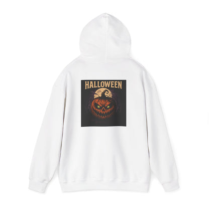 Halloween Jack-O'-Lantern Hoodie — Vintage Scary Pumpkin Pullover