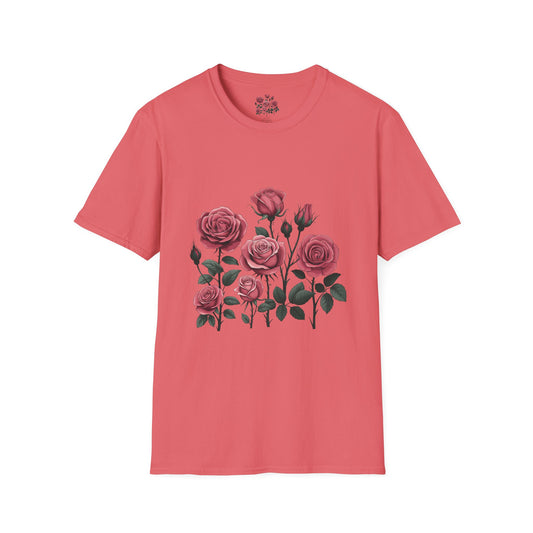 Floral & Sparkle Unisex Softstyle T-Shirt - Perfect for Gifts, Birthdays, Mother's Day, Casual Wear, and Celebrations