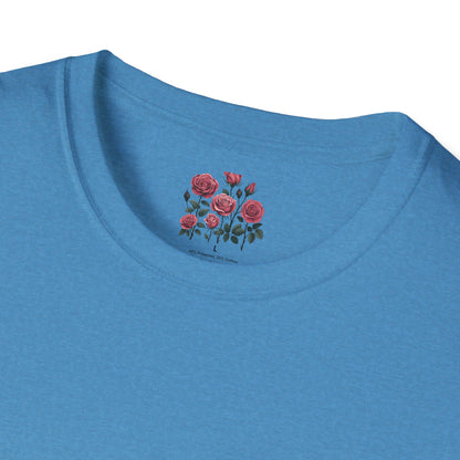 Floral & Sparkle Unisex Softstyle T-Shirt - Perfect for Gifts, Birthdays, Mother's Day, Casual Wear, and Celebrations