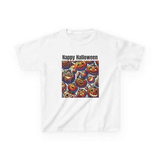 Kids Halloween Cotton Tee, Cute Spooky Shirt for Children, Fall Festive Wear, Trick or Treat Top, Halloween Costume T-Shirt