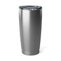 Vagabond Wolf 20oz tumbler, insulated travel mug with stainless steel design and spill-resistant lid.
