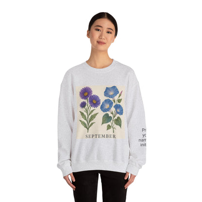 Personalized Crewneck Sweatshirt with Initials - Custom Unisex Pullover