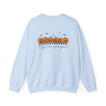 Halloween Pumpkin Crewneck Sweatshirt, Cozy Fall Sweatshirt, Unisex Halloween Apparel, Pumpkin Lover Gift, Spooky Season Clothing - Toddcraft