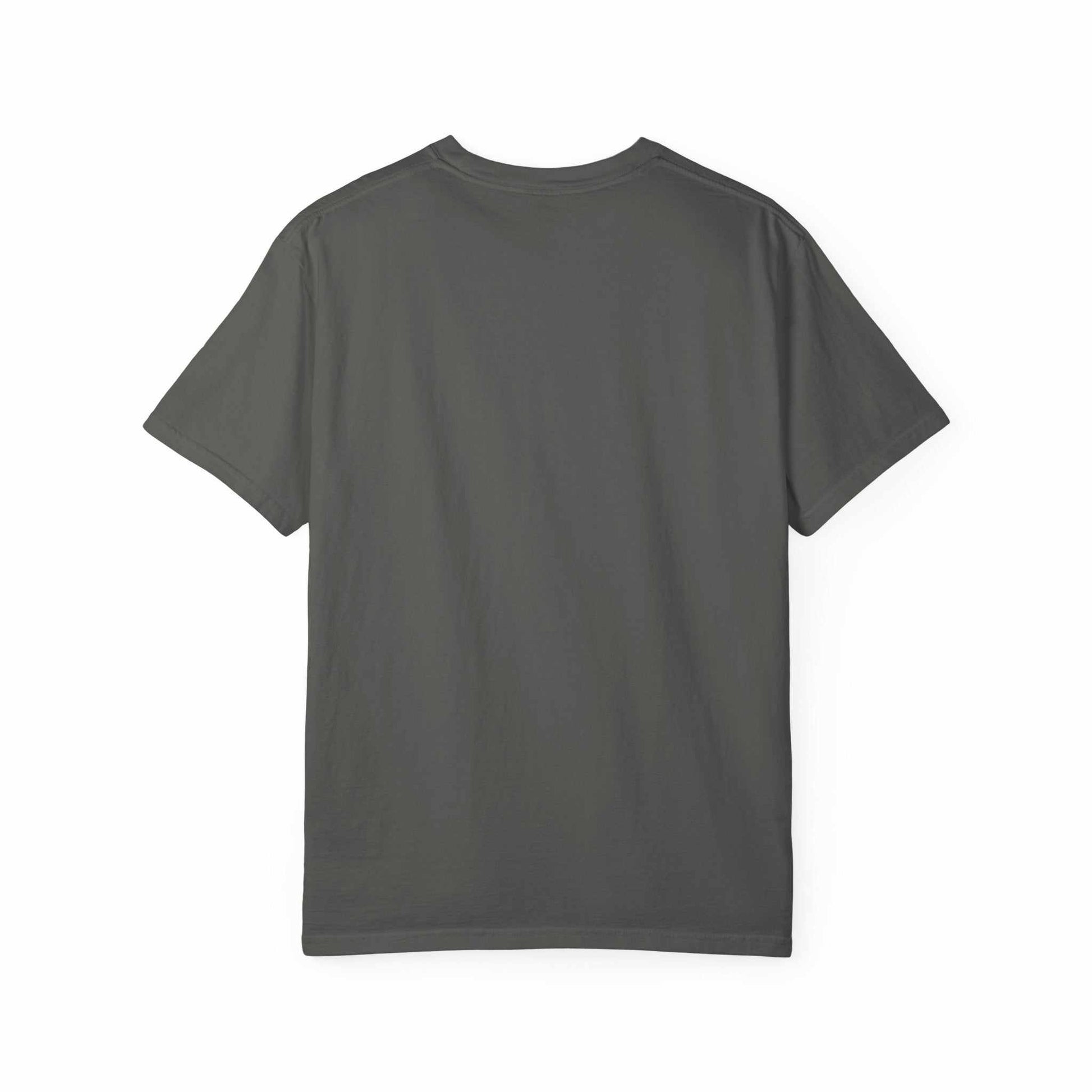 Unisex Comfort Colors 1717 garment-dyed t-shirt in dark gray, soft-washed ring-spun cotton, crew neckline, relaxed fit.