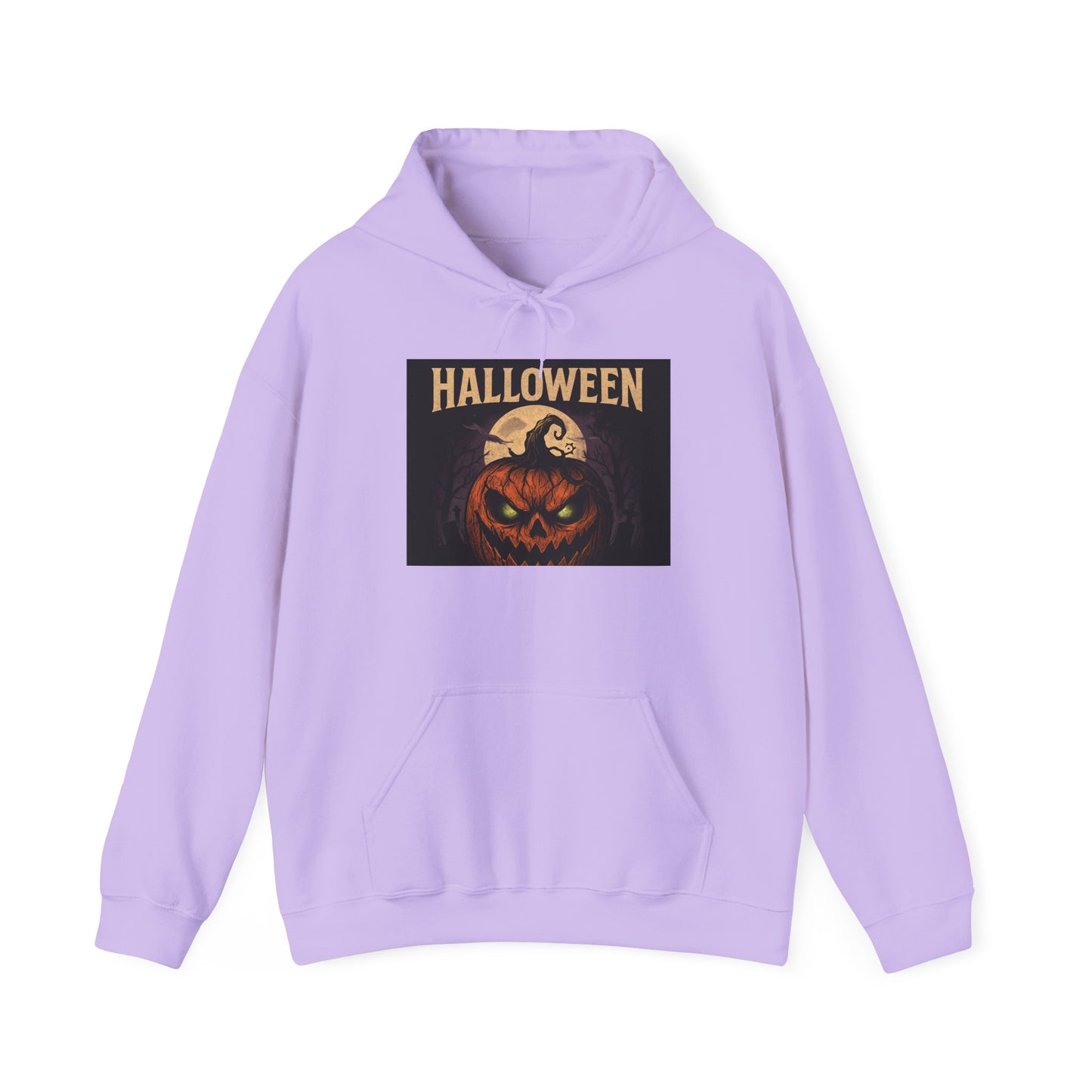 Halloween Jack-O'-Lantern Hoodie — Vintage Scary Pumpkin Pullover