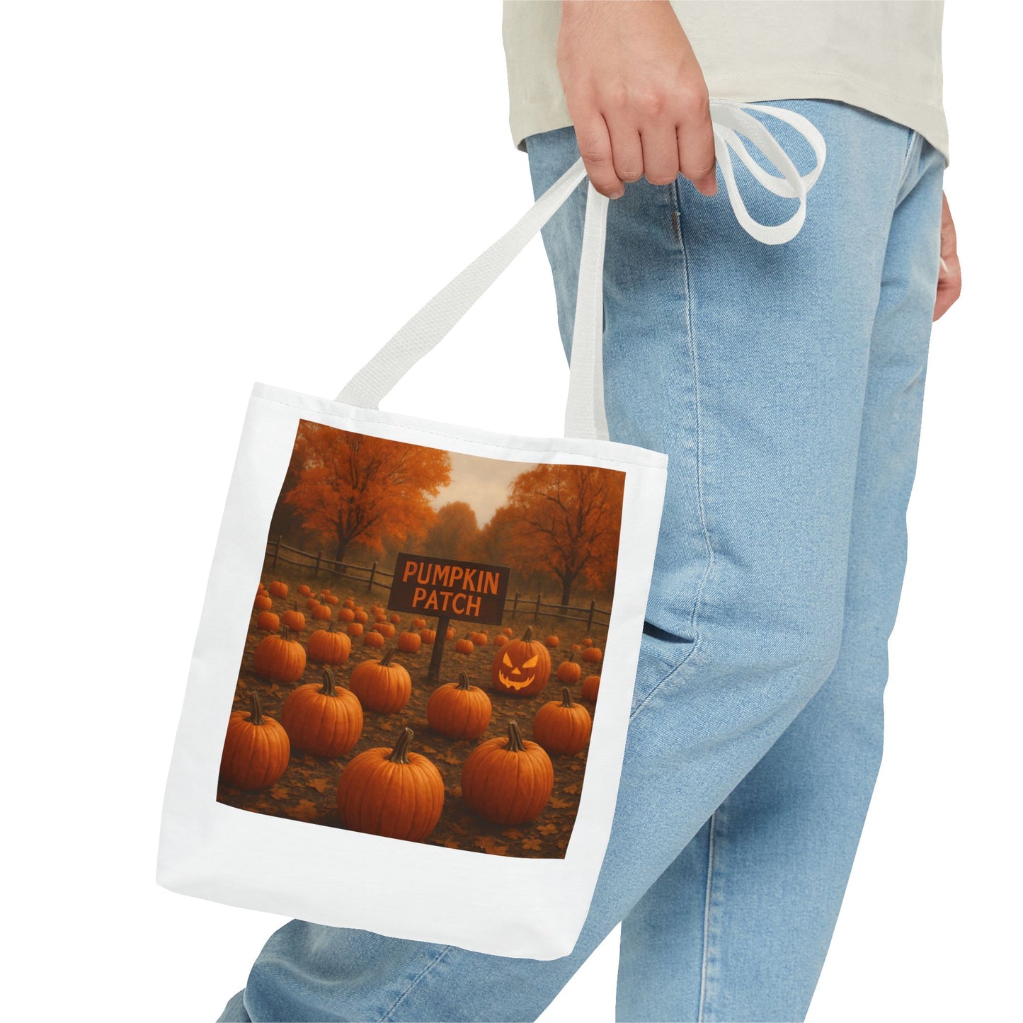 Autumn Pumpkin Patch Tote Bag, Fall Harvest Shopping Bag, Halloween Decor, Seasonal Gift for Pumpkin Lovers, Festival Tote - Toddcraft