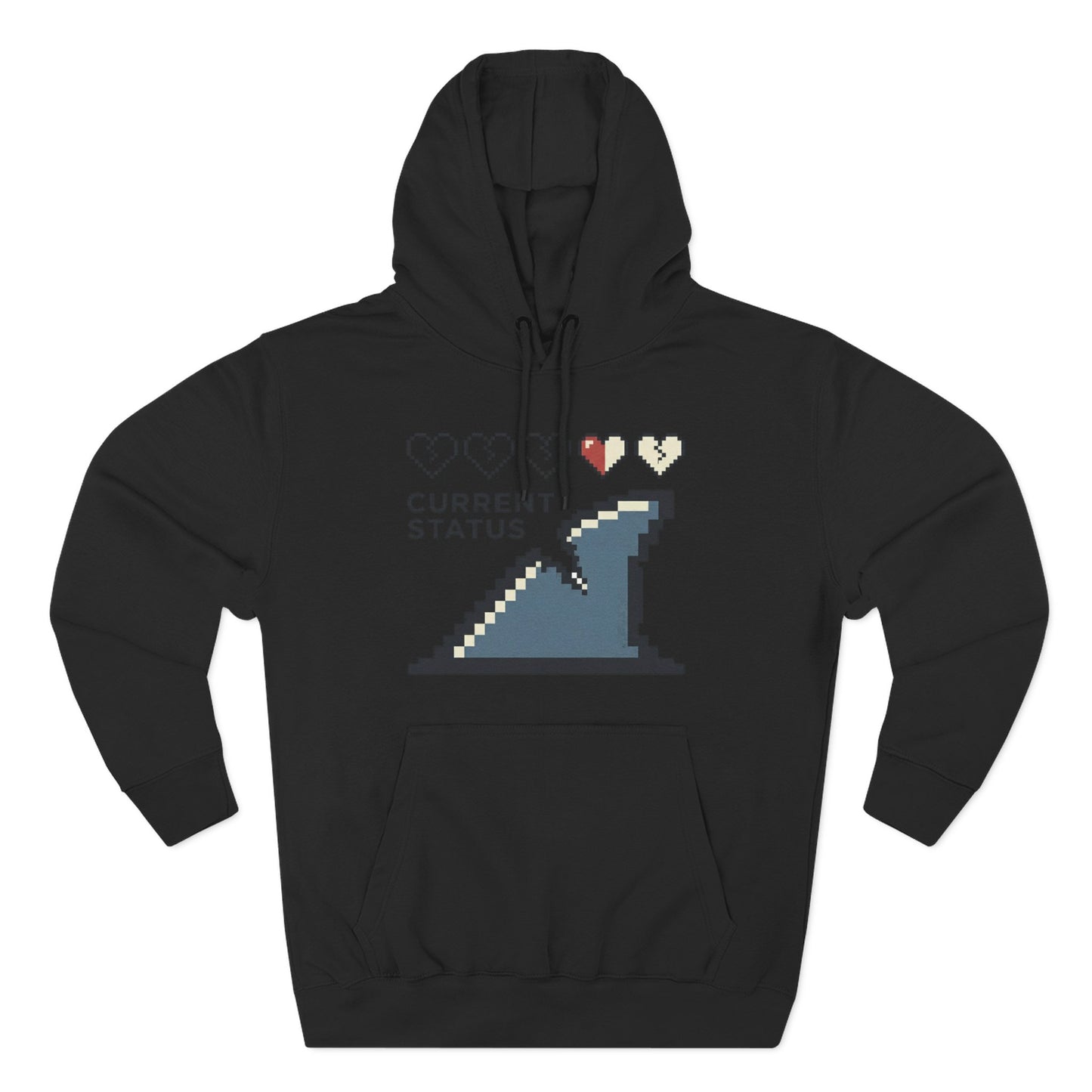 Hoodie — Pixel Wave "Current Status" Gamer Hoodie