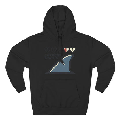 Hoodie — Pixel Wave "Current Status" Gamer Hoodie