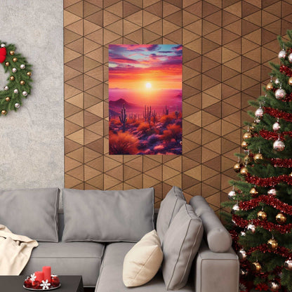 Sunrise vertical matte poster on museum-grade paper with vibrant colors, ideal for indoor art décor.