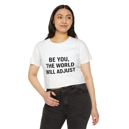 Women's Affirmation Crop Top, Trendy Summer Top, Festival Wear, Inspirational Fashion, Casual Chic, Gift for Her