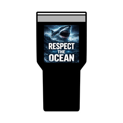 Respect The Ocean 30oz Tumbler — Shark Conservation Insulated Travel Cup