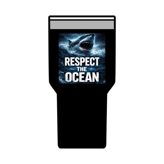 Respect The Ocean 30oz Tumbler — Shark Conservation Insulated Travel Cup