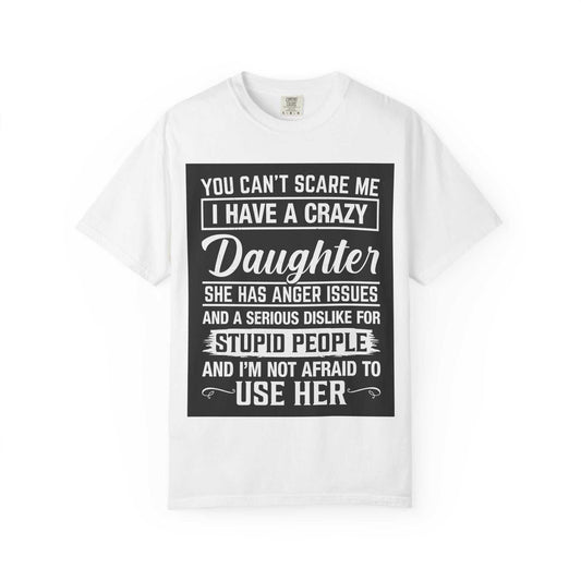 Unisex garment-dyed T-shirt with bold text, Comfort Colors 1717.