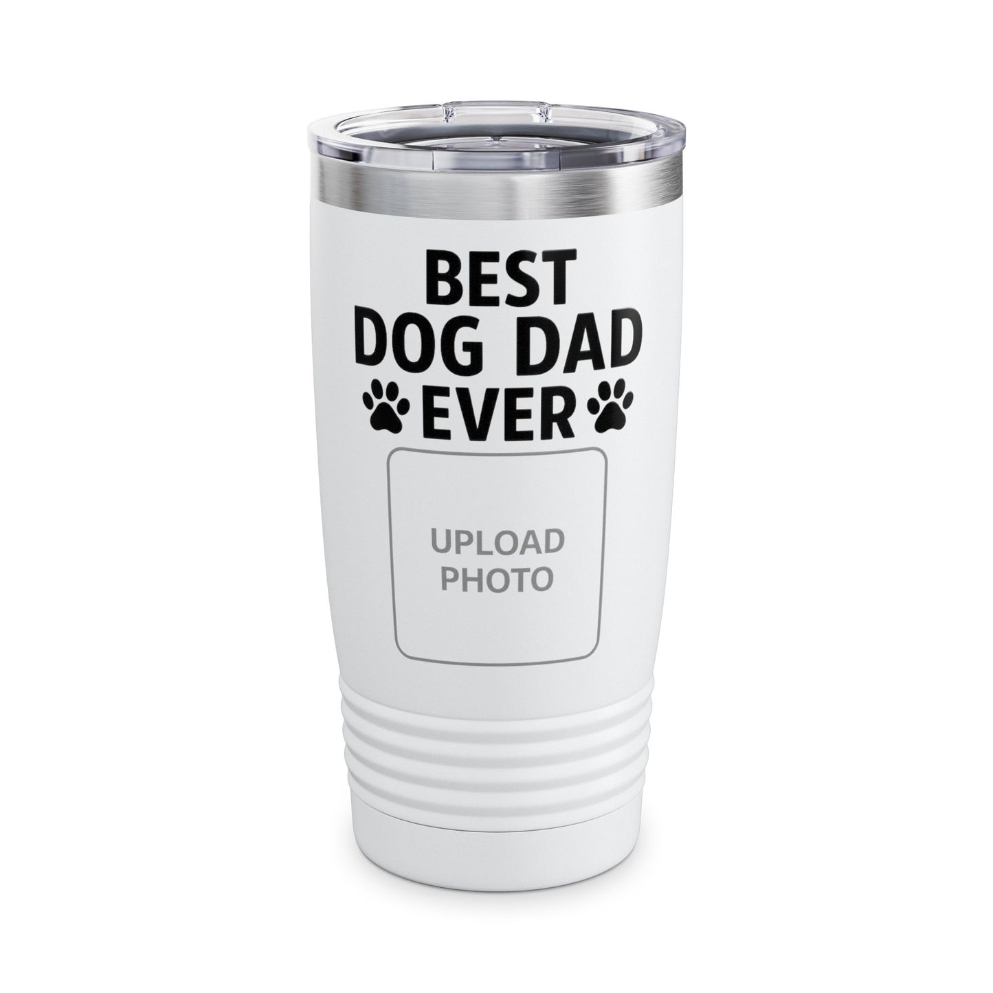 Best Dog Dad Ever Ringneck Tumbler, 20oz | Personalized Gift for Pet Lovers, Travel Mug for Dads, Dog Owner Accessories, Gifts for [...] - Toddcraft