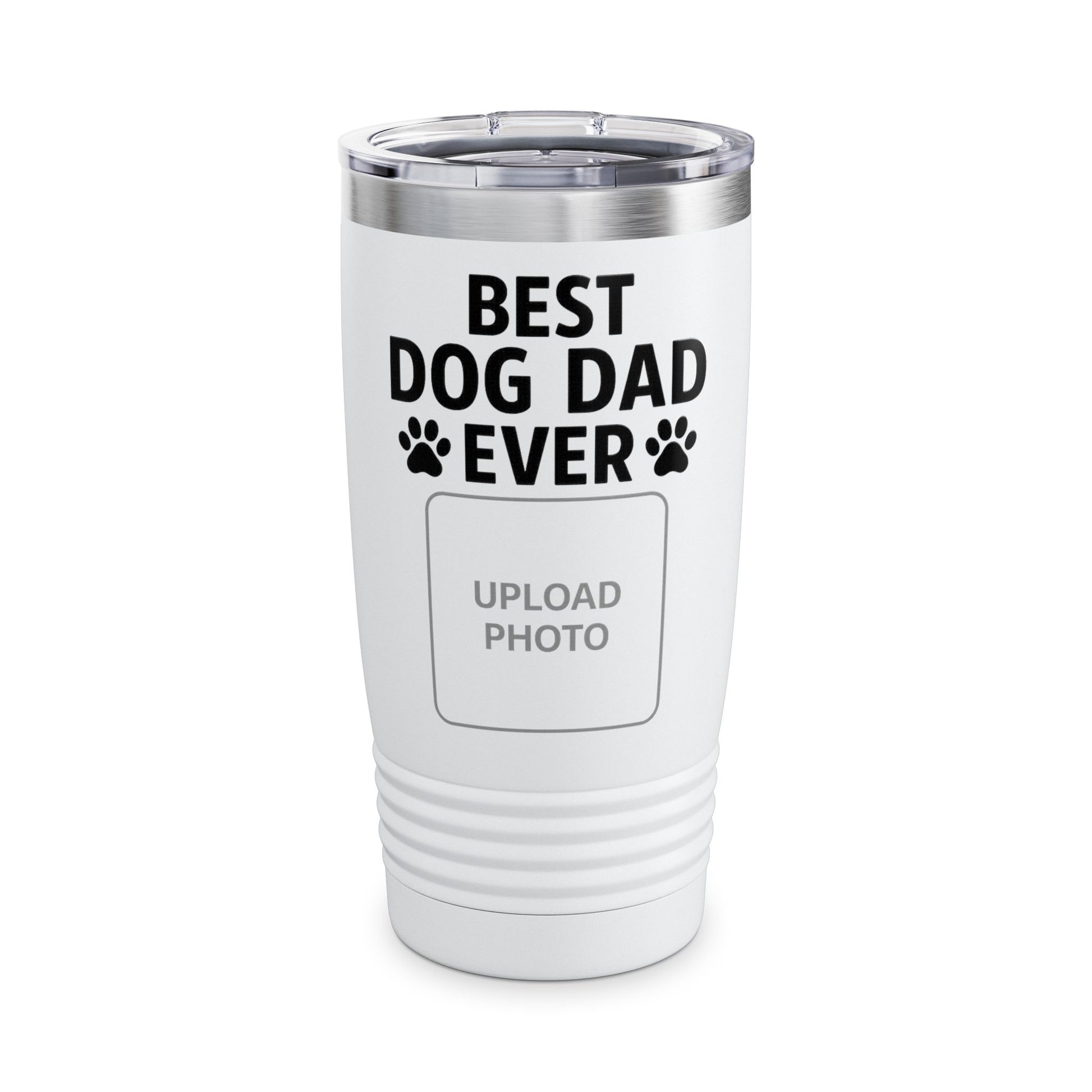 Best Dog Dad Ever Ringneck Tumbler, 20oz | Personalized Gift for Pet Lovers, Travel Mug for Dads, Dog Owner Accessories, Gifts for [...] - Toddcraft