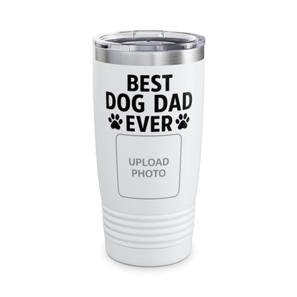 Best Dog Dad Ever Ringneck Tumbler, 20oz | Personalized Gift for Pet Lovers, Travel Mug for Dads, Dog Owner Accessories, Gifts for [...] - Toddcraft