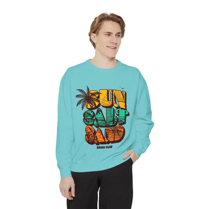 Beach Vibes Sweatshirt | Sun Salt Sand | Unisex Hoodie for Summer, Vacation, Gift, Beach Lovers, Casual Wear