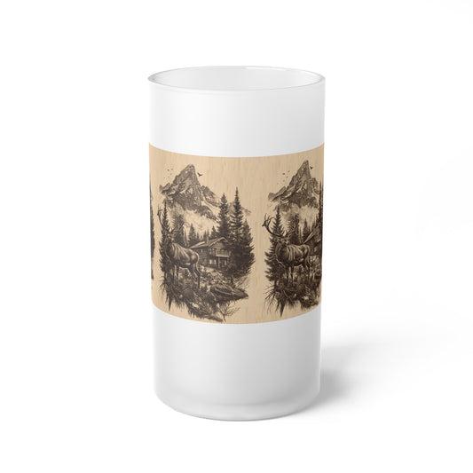 Frosted Glass Beer Mug - 16oz | Stylish & Durable | Perfect for Beer Enthusiasts