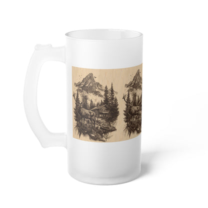 Frosted Glass Beer Mug - 16oz | Stylish & Durable | Perfect for Beer Enthusiasts
