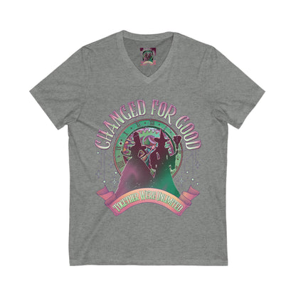 Empowering Change V-Neck Tee, Feminist T-Shirt, Positive Vibes Shirt, Inspirational Gift, Casual Wear, Confidence Boost