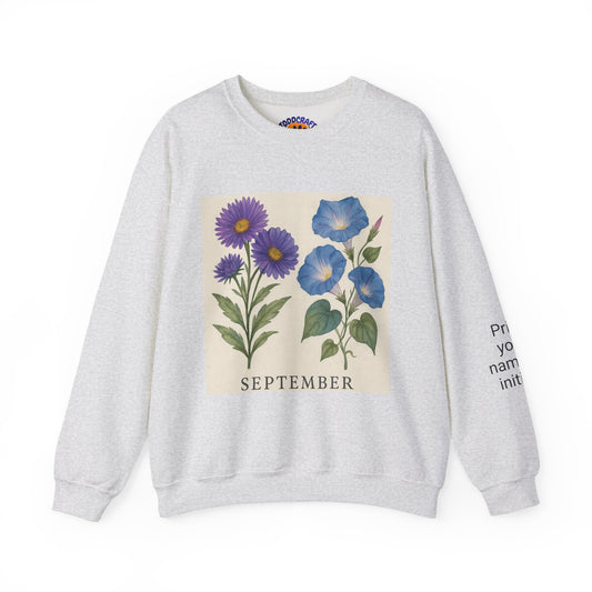 Personalized Crewneck Sweatshirt with Initials - Custom Unisex Pullover