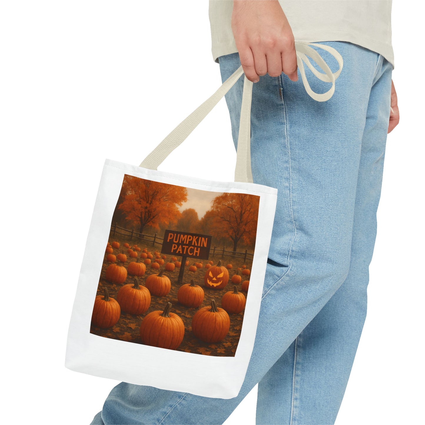 Autumn Pumpkin Patch Tote Bag, Fall Harvest Shopping Bag, Halloween Decor, Seasonal Gift for Pumpkin Lovers, Festival Tote - Toddcraft