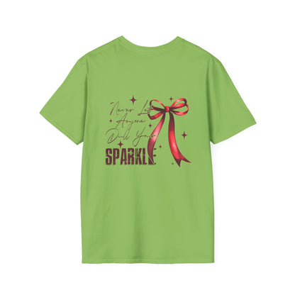 Floral & Sparkle Unisex Softstyle T-Shirt - Perfect for Gifts, Birthdays, Mother's Day, Casual Wear, and Celebrations