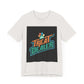 Unisex Jersey Short Sleeve Tee with "Treat Dealer" graphic, soft cotton, ribbed collar, breathable fabric.