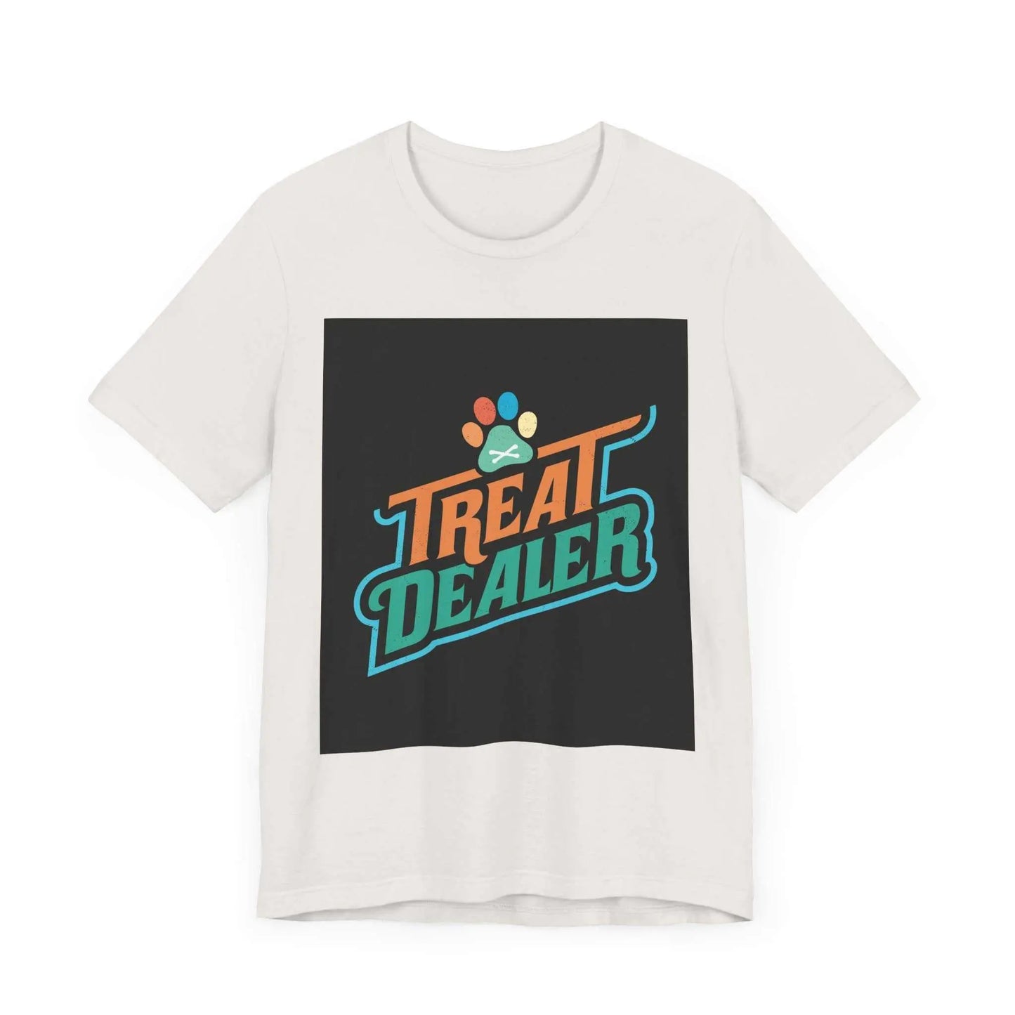 Unisex Jersey Short Sleeve Tee with graphic print, soft cotton, classic fit, breathable.