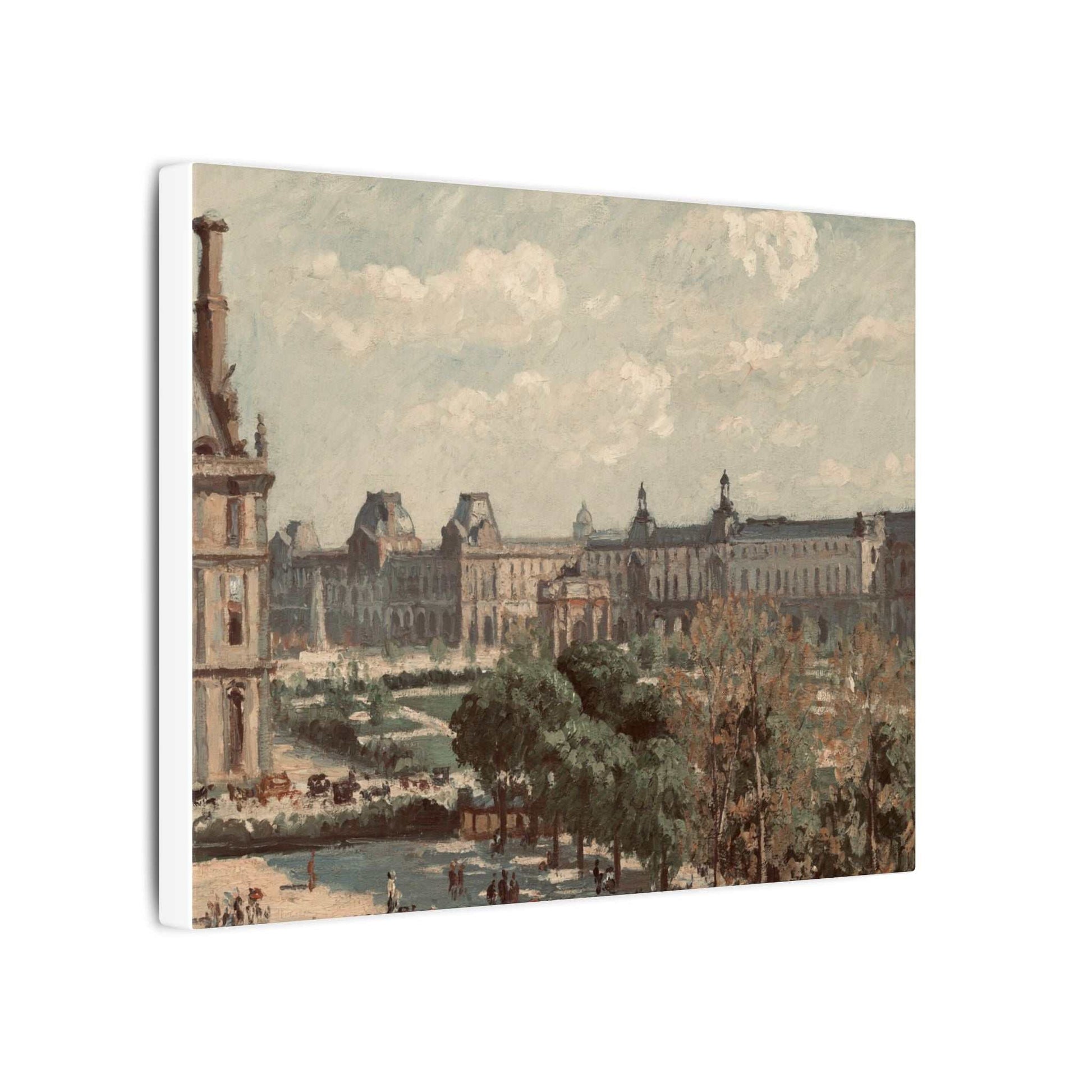 Matte canvas with custom artwork, eco-friendly pine frame, back hanging included.