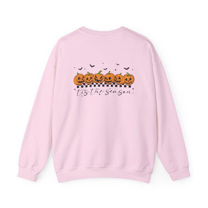 Halloween Pumpkin Crewneck Sweatshirt, Cozy Fall Sweatshirt, Unisex Halloween Apparel, Pumpkin Lover Gift, Spooky Season Clothing - Toddcraft