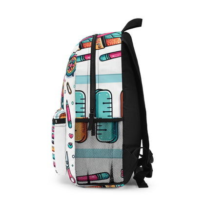 Colorful Kids' Backpack, School Bag, Art Backpack, Cute Rucksack, Gift for Students, Fun School Accessories