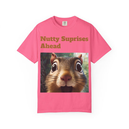 Nutty Surprises Ahead T-Shirt | Funny Animal Tee, Gift for Nature Lovers, Casual Wear, Birthday Present, Unique Graphic Shirt