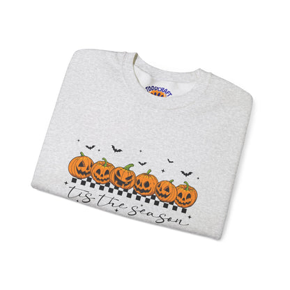 Halloween Pumpkin Crewneck Sweatshirt, Cozy Fall Sweatshirt, Unisex Halloween Apparel, Pumpkin Lover Gift, Spooky Season Clothing - Toddcraft
