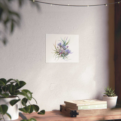 Fine Art Posters on a textured wall, showcasing a crisp Giclée print with vibrant colors on matte gallery-grade paper.
