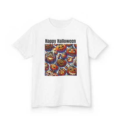 Kids Halloween Cotton Tee, Cute Spooky Shirt for Children, Fall Festive Wear, Trick or Treat Top, Halloween Costume T-Shirt