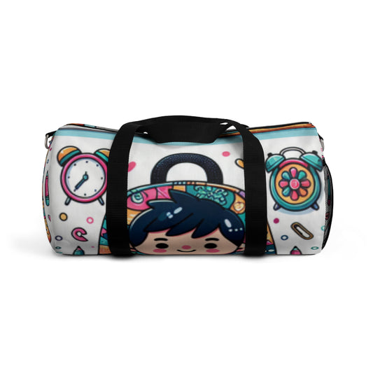 Cute Cartoon Duffel Bag, Gym Tote, Travel Luggage, Sports Bag, Weekender Bag, Fun Design