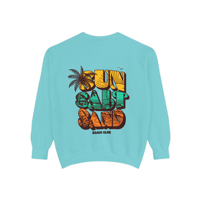 Beach Vibes Sweatshirt | Sun Salt Sand | Unisex Hoodie for Summer, Vacation, Gift, Beach Lovers, Casual Wear