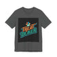 Unisex jersey short sleeve tee with Treat Dealer graphic, soft cotton, and ribbed knit collars.