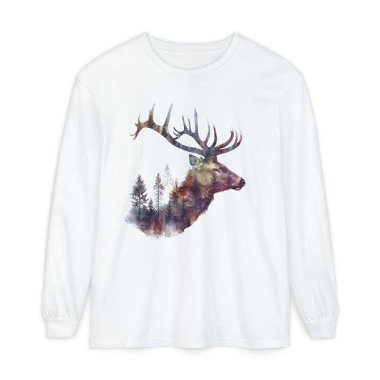 Unisex Garment-dyed Long Sleeve T-Shirt