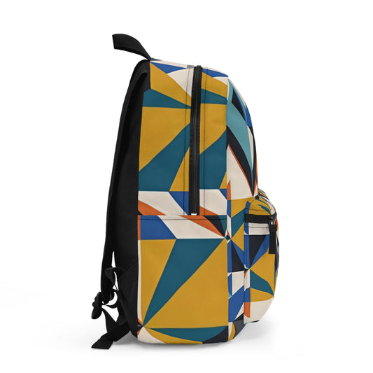 Geometric Pattern Backpack for Trendy Students, Stylish School Bag, Unique Fashion Accessory, Great for Travel, Gift for Art Lovers