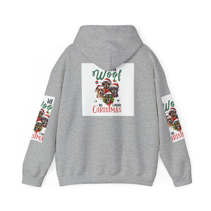 Christmas Dog Lovers Hoodie, Holiday Sweatshirt, Cute Pet Gift, Cozy Winter Apparel, Funny Xmas Sweatshirt, Warm Dog Mom Gift