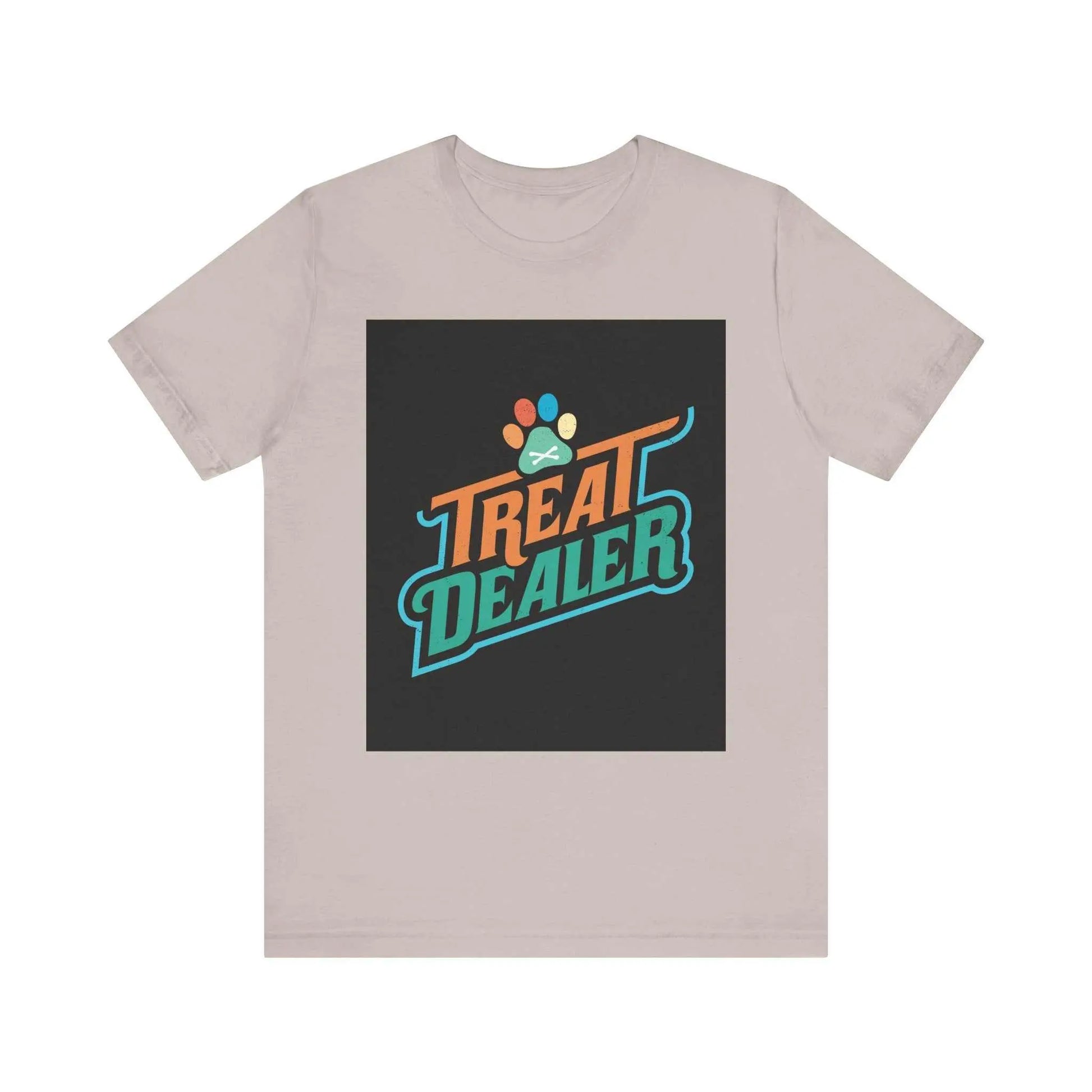 Unisex Jersey Short Sleeve Tee with "Treat Dealer" design in soft cotton, perfect for casual wear.