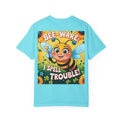 Bee-Ware Fun T-Shirt, Cute Bee T-Shirt, Unisex Graphic Tee, Gift for Bee Lovers, Funny Insect Apparel, Summer Fashion Tee